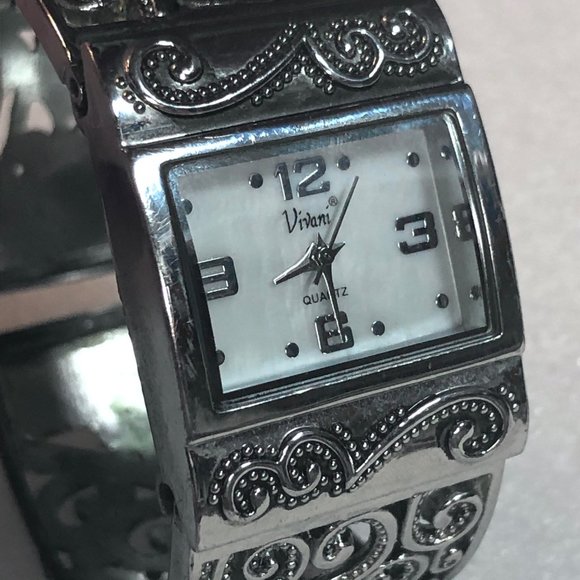 Vivani Filigree Cuff Bracelet Watch main image 4
